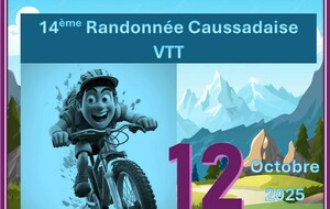 dimanche 12 octobre 2025 La 14ème Rando Caussadaise VTT 